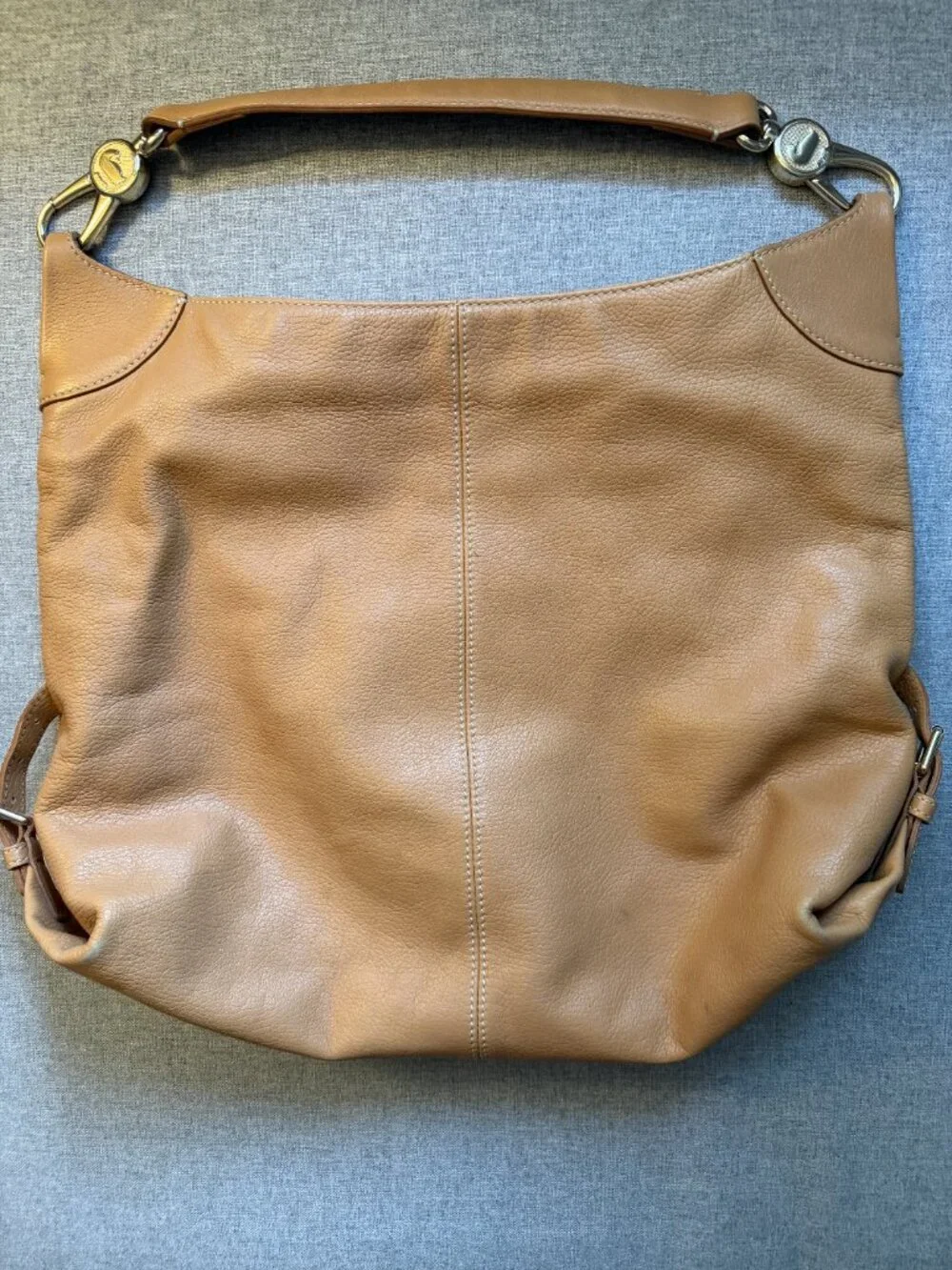 Dooney & Burke Slouch Hobo Shoulder Bag in Brown Leather